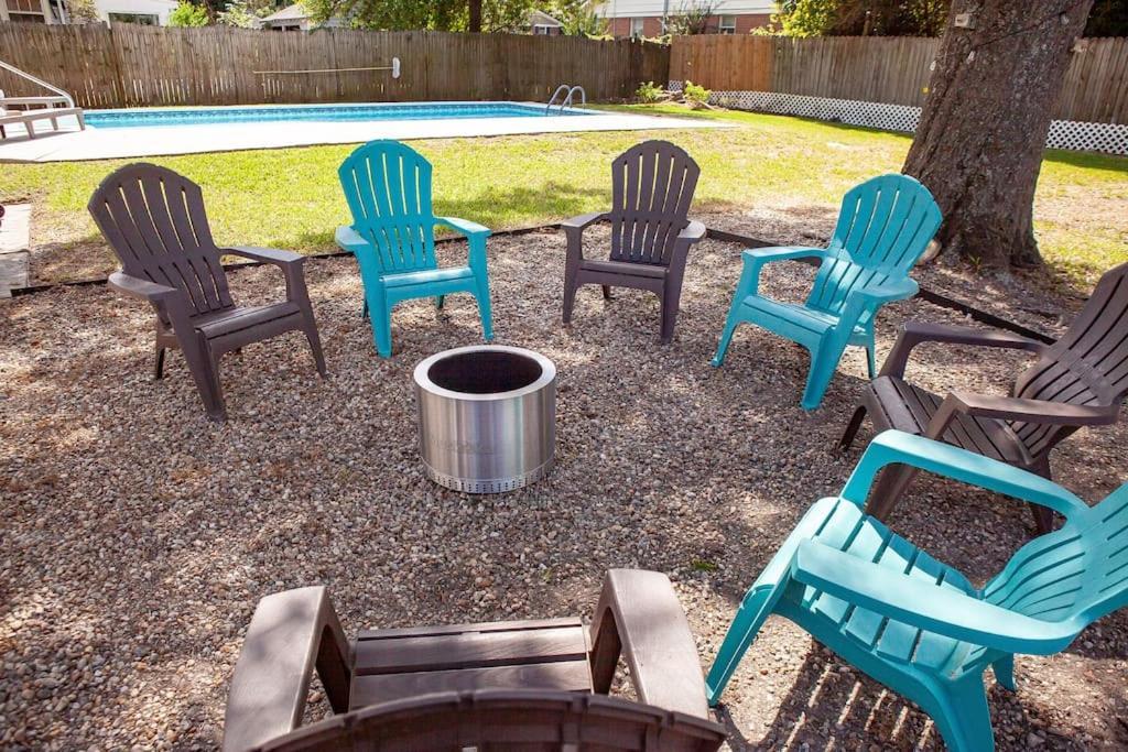 Columbus Haven - Private Pool & Fire Pit Nights Near Ft Moore & Riverwalk Villa Exterior photo